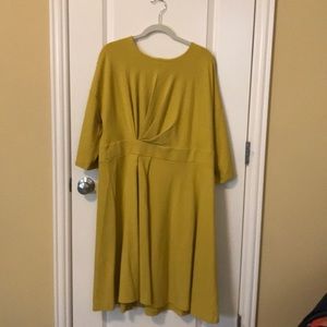 Yellow cotton dress